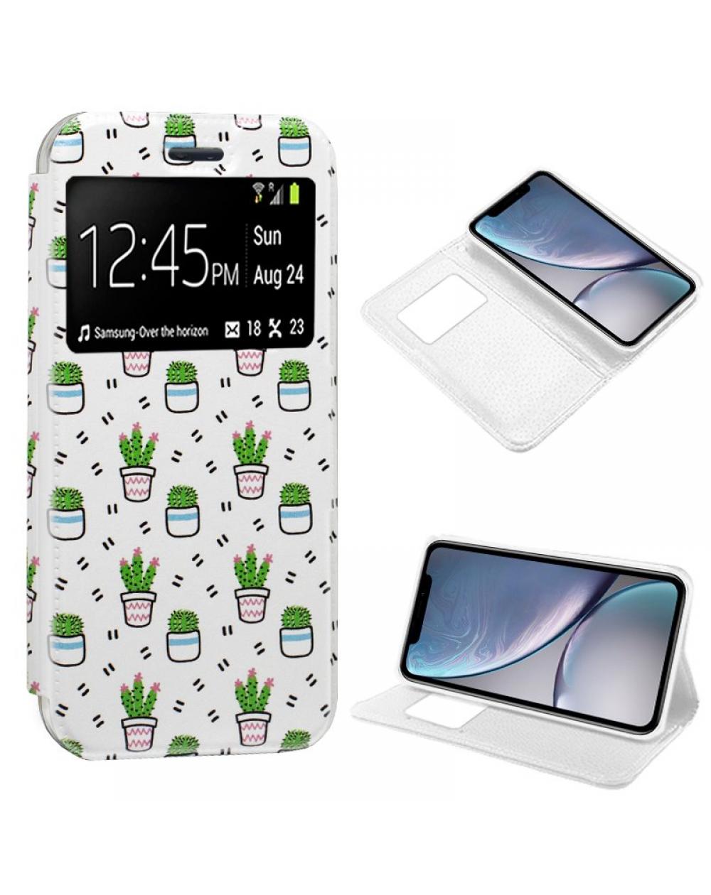 Funda COOL Flip Cover para iPhone XR Dibujos Cactus - Imagen 1