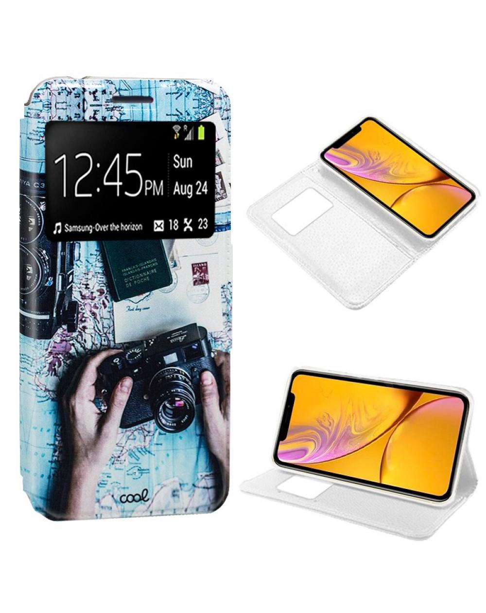 Funda COOL Flip Cover para iPhone XR Dibujos Travel - Imagen 1