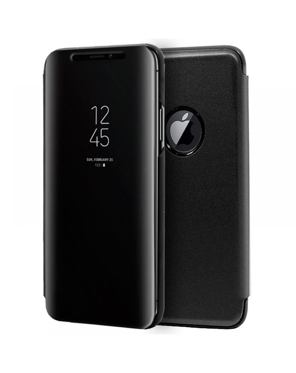 Funda COOL Flip Cover para iPhone XS Max Clear View Negro - Imagen 1