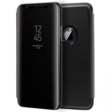 Funda COOL Flip Cover para iPhone XS Max Clear View Negro - Imagen 1