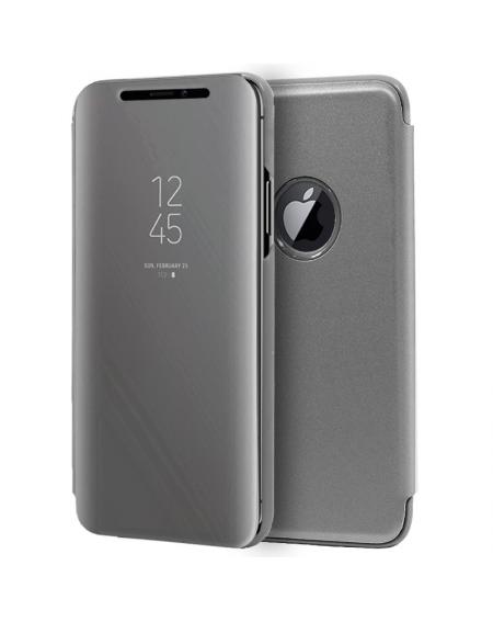 Funda COOL Flip Cover para iPhone XS Max Clear View Plata - Imagen 1