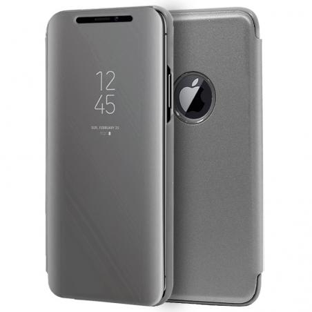 Funda COOL Flip Cover para iPhone XS Max Clear View Plata - Imagen 1