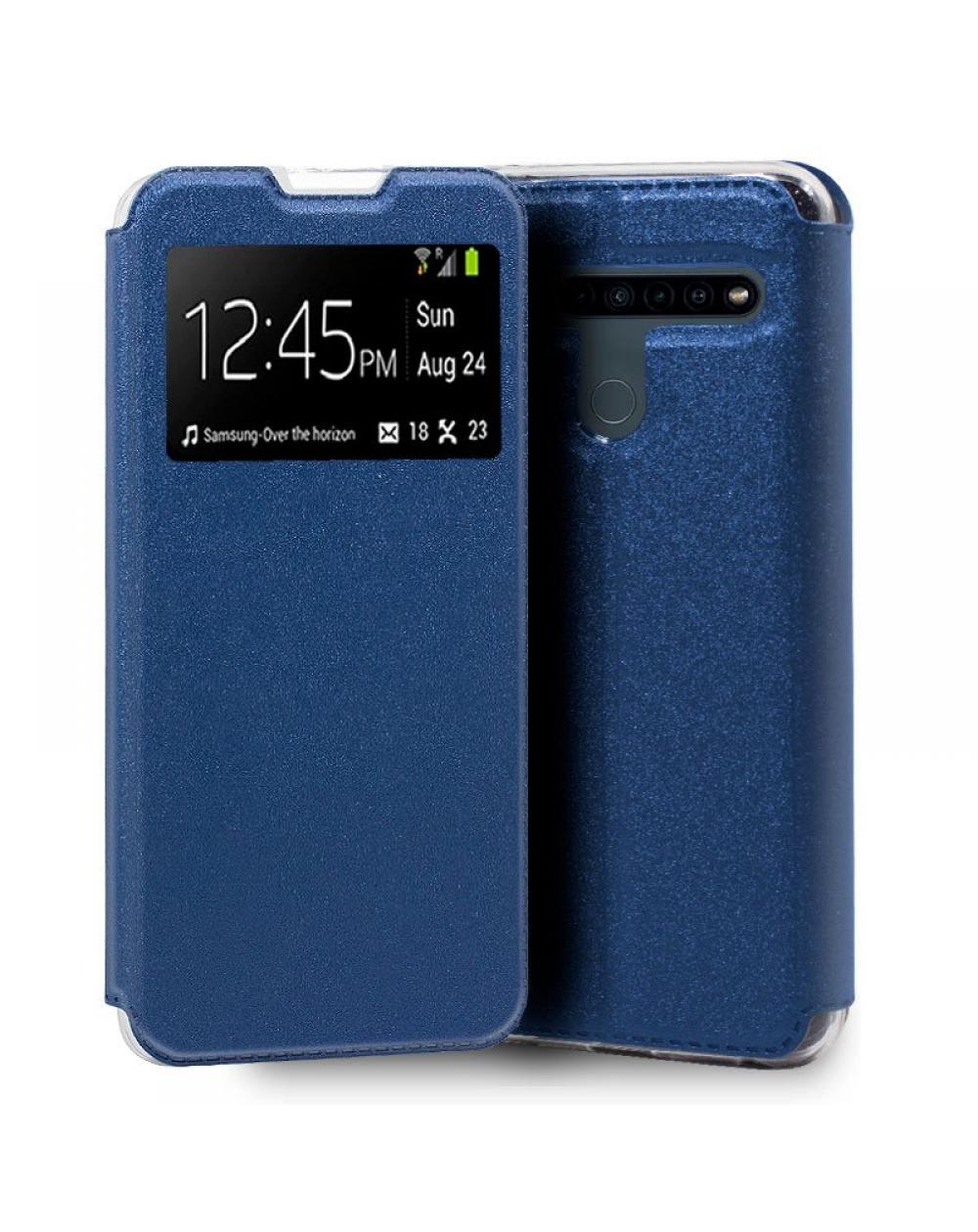 Funda COOL Flip Cover para LG K41s / K51s Liso Azul - Imagen 1