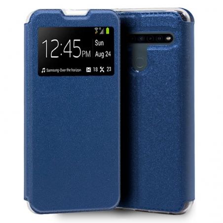 Funda COOL Flip Cover para LG K41s / K51s Liso Azul - Imagen 1