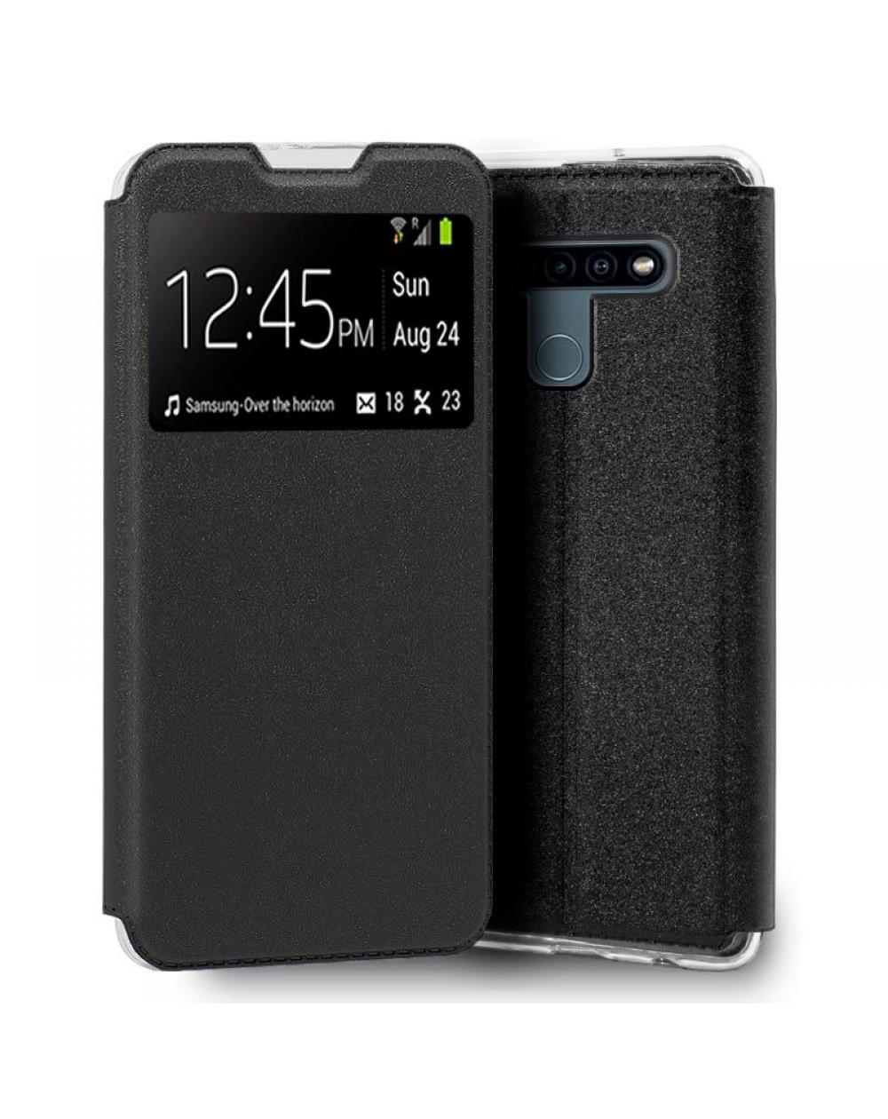 Funda COOL Flip Cover para LG K41s / K51s Liso Negro - Imagen 1