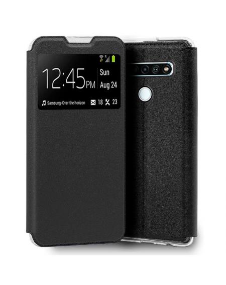 Funda COOL Flip Cover para LG K61 Liso Negro - Imagen 1