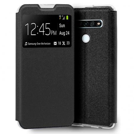 Funda COOL Flip Cover para LG K61 Liso Negro - Imagen 1