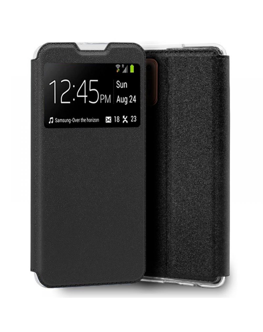 Funda COOL Flip Cover para Motorola Moto G9 Plus Liso Negro - Imagen 1