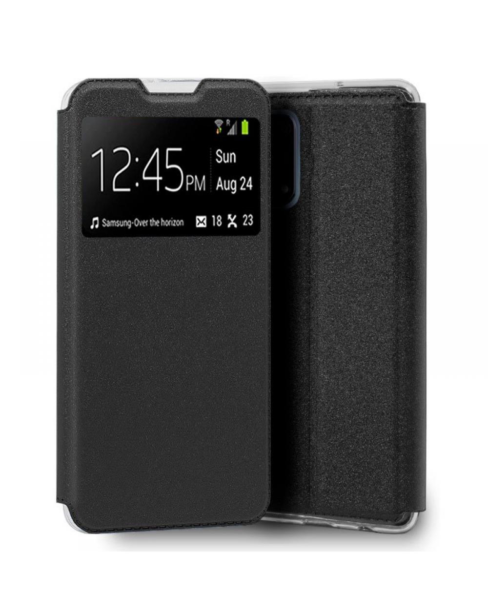 Funda COOL Flip Cover para Realme 7 5G Liso Negro - Imagen 1