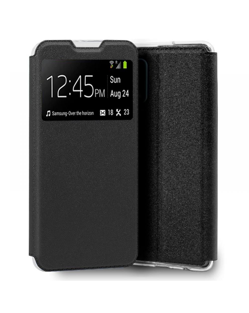 Funda COOL Flip Cover para Realme 7 Liso Negro - Imagen 1