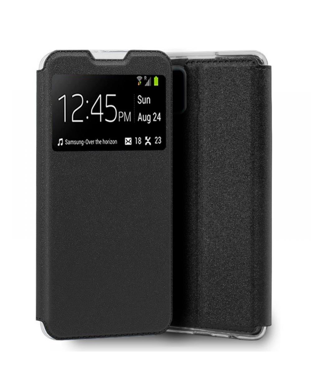 Funda COOL Flip Cover para Realme 8 / 8 Pro Liso Negro - Imagen 1