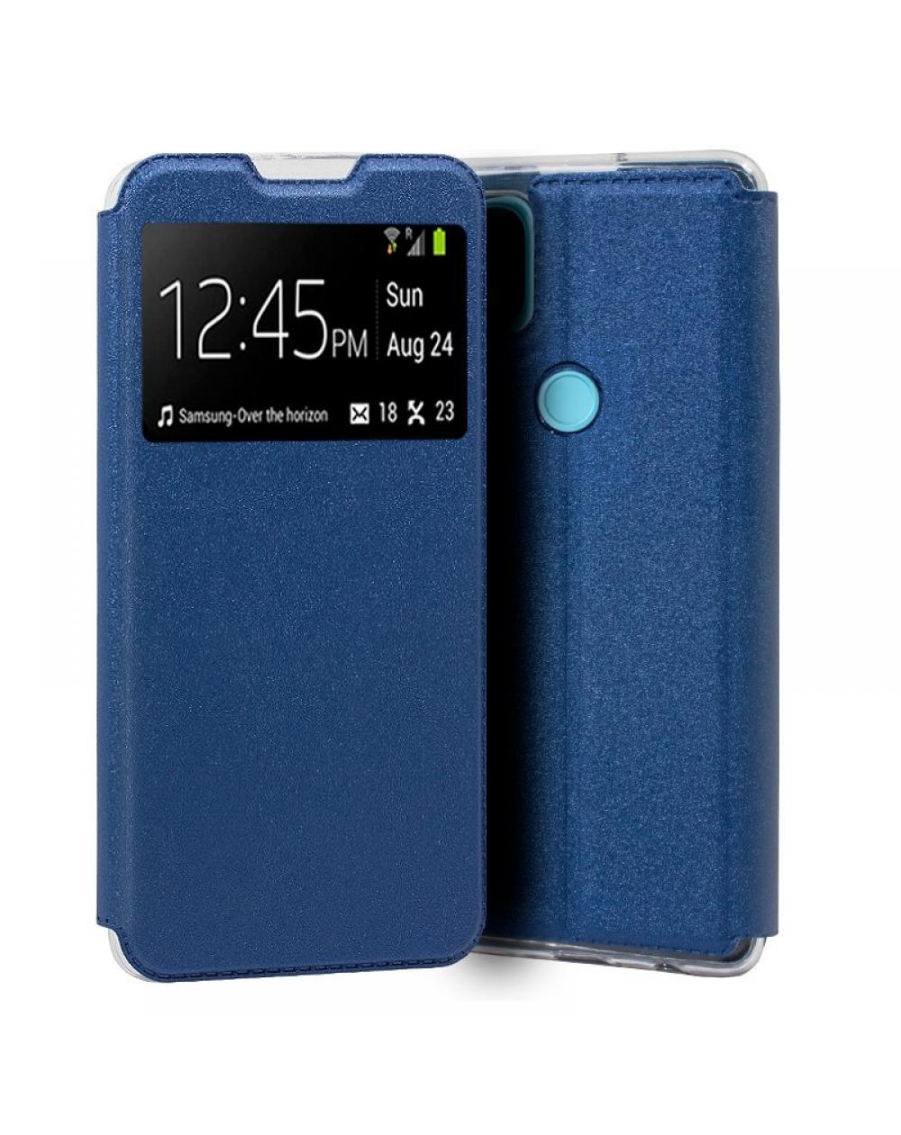 Funda COOL Flip Cover para Realme C21 Liso Azul - Imagen 1