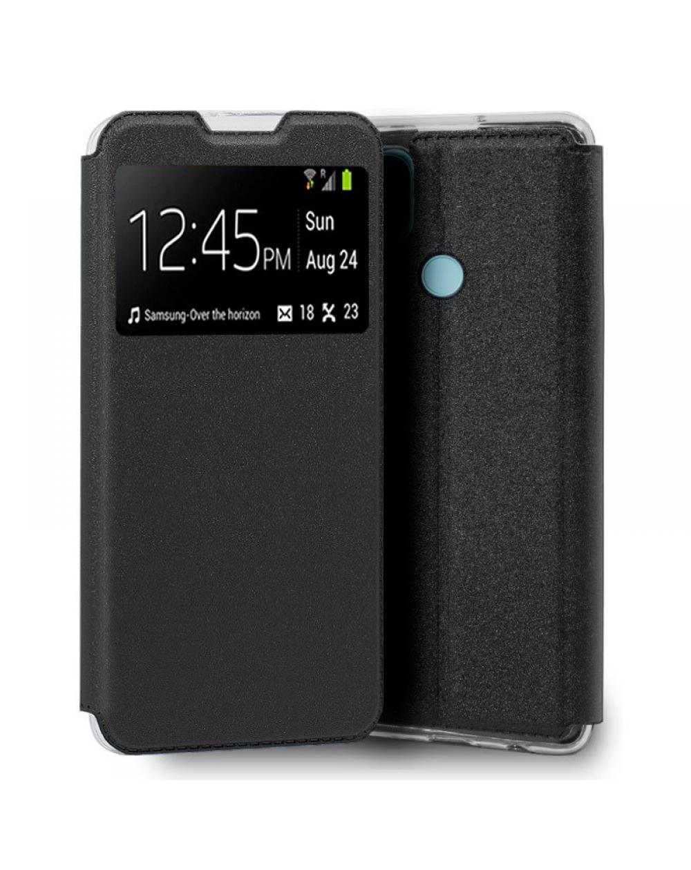 Funda COOL Flip Cover para Realme C21 Liso Negro - Imagen 1