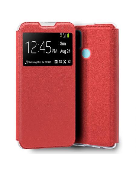 Funda COOL Flip Cover para Realme C21 Liso Rojo - Imagen 1