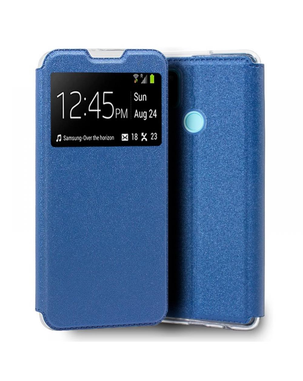 Funda COOL Flip Cover para Realme C21Y / C25Y Liso Azul - Imagen 1