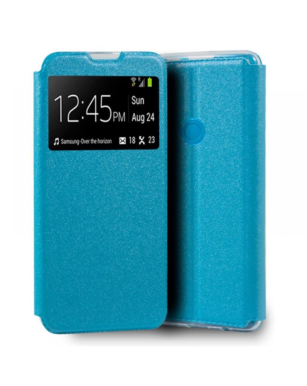 Funda COOL Flip Cover para Realme C3 / Realme 6i Liso Celeste - Imagen 1