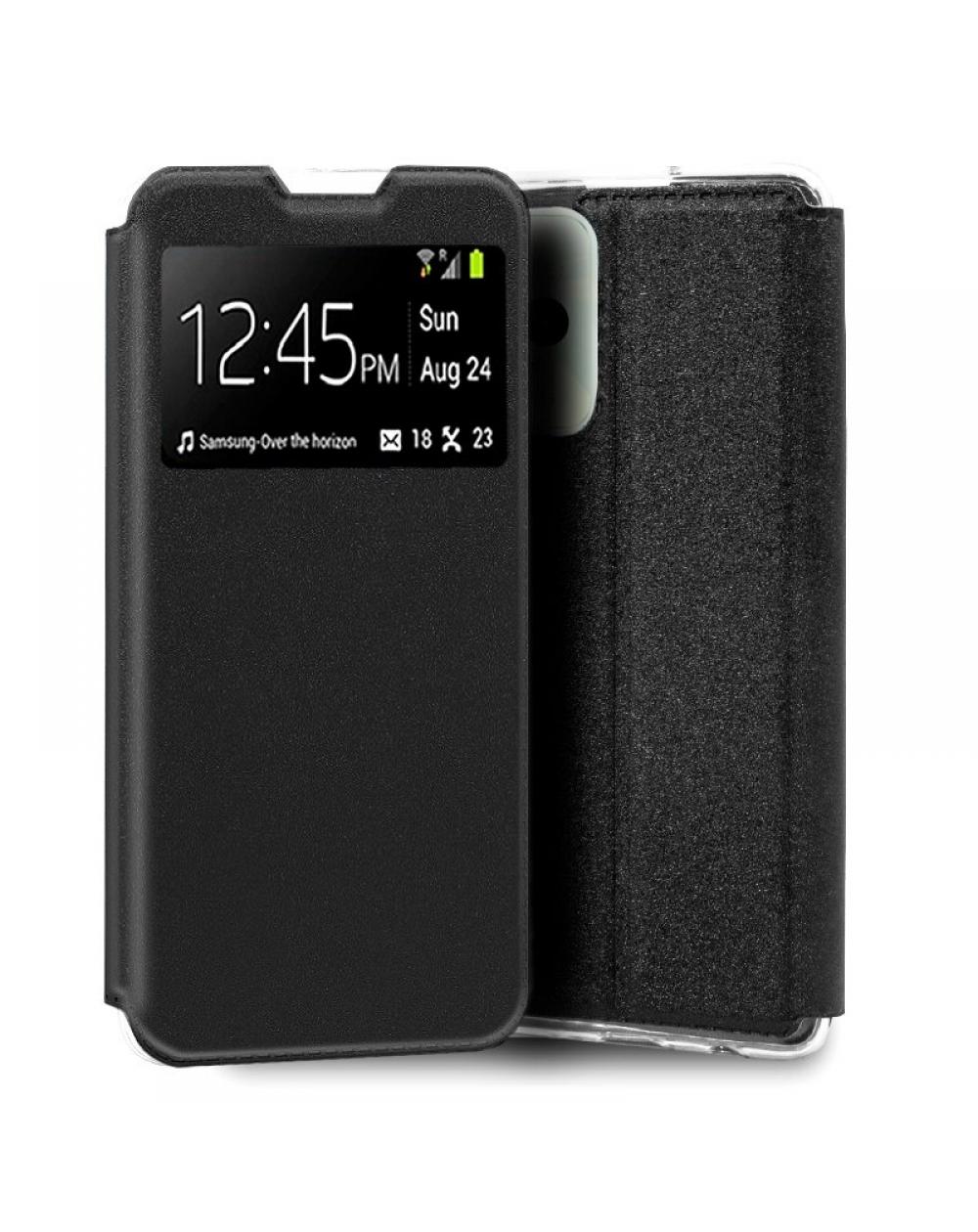 Funda COOL Flip Cover para Realme C35 / Narzo 50A Prime Liso Negro - Imagen 1