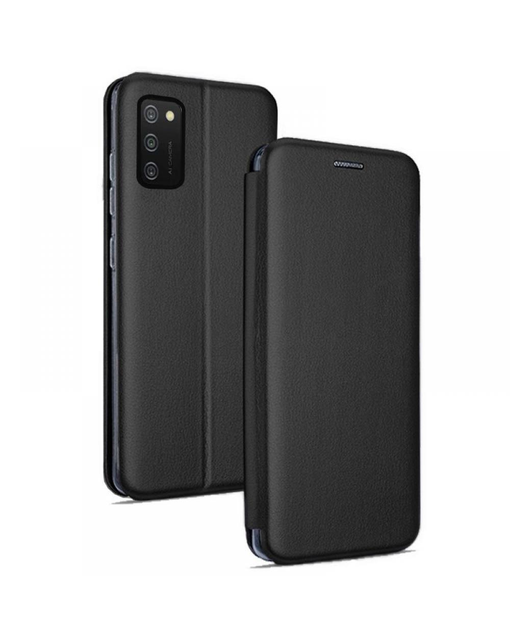 Funda COOL Flip Cover para Samsung A025 Galaxy A02s Elegance Negro - Imagen 1