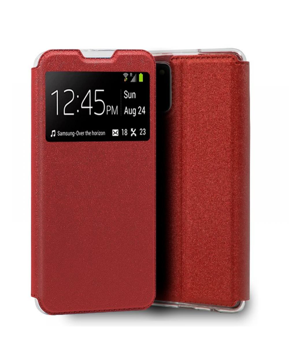 Funda COOL Flip Cover para Samsung A025 Galaxy A02s Liso Rojo - Imagen 1