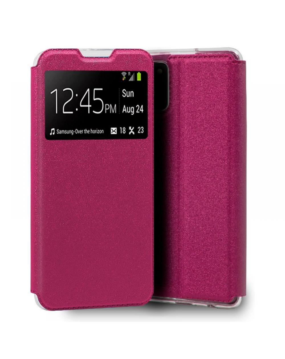 Funda COOL Flip Cover para Samsung A025 Galaxy A02s Liso Rosa - Imagen 1