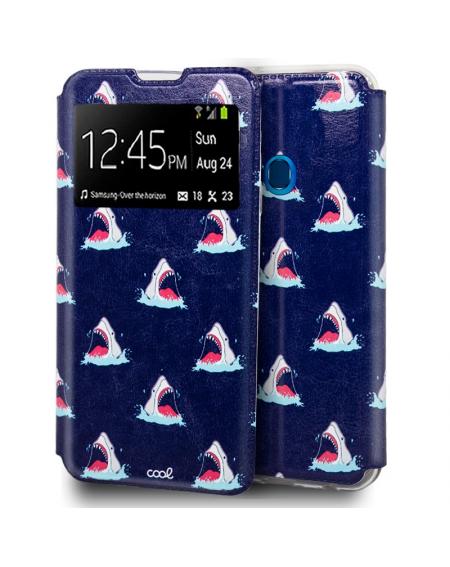 Funda COOL Flip Cover para Samsung A207 Galaxy A20s Dibujos Tiburón - Imagen 1