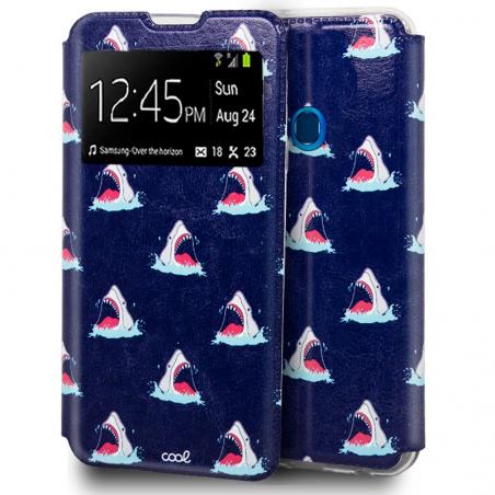 Funda COOL Flip Cover para Samsung A207 Galaxy A20s Dibujos Tiburón - Imagen 1