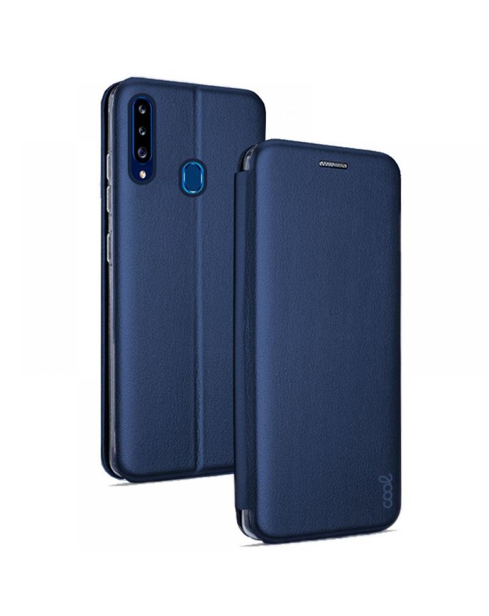 Funda COOL Flip Cover para Samsung A207 Galaxy A20s Elegance Marino - Imagen 1