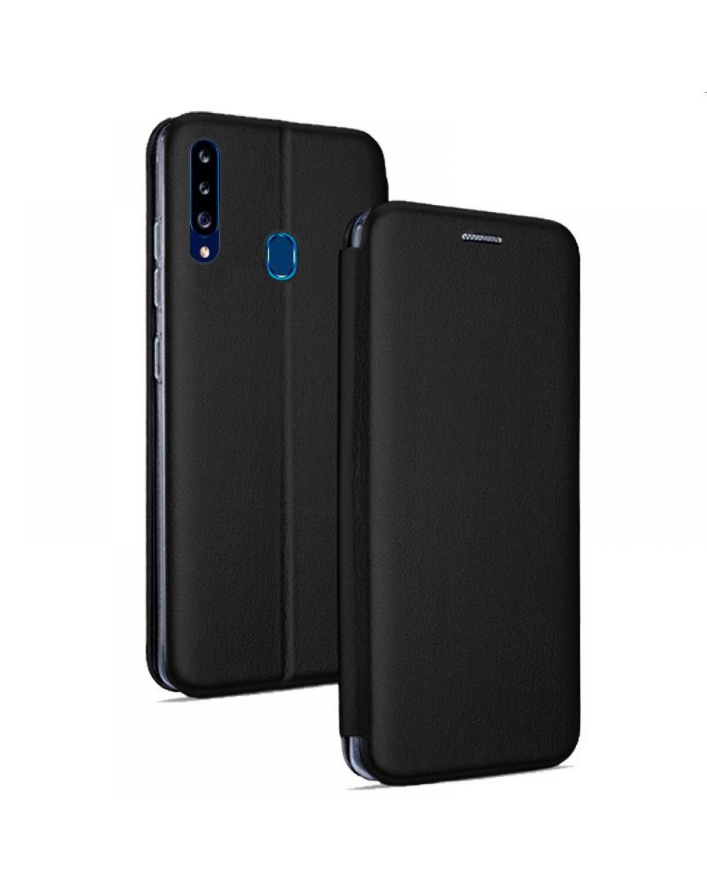 Funda COOL Flip Cover para Samsung A207 Galaxy A20s Elegance Negro - Imagen 1