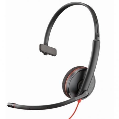 Auriculares Plantronics Blackwire C3210/ con Micrófono/ USB/ Negros - Imagen 2