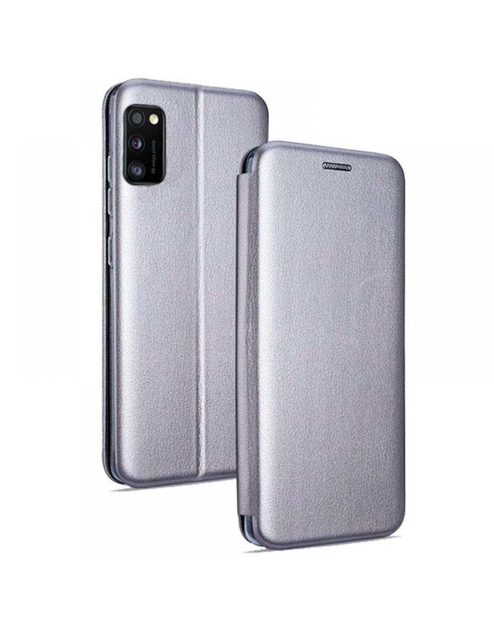 Funda COOL Flip Cover para Samsung A415 Galaxy A41 Elegance Plata - Imagen 1