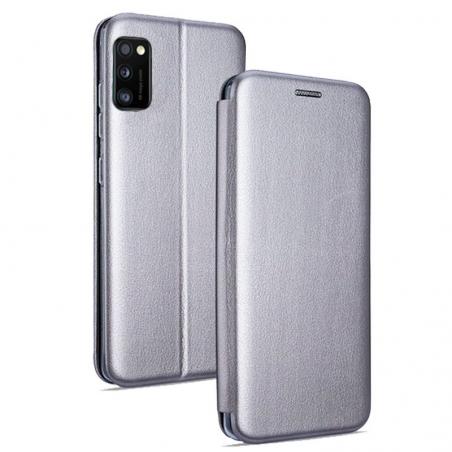 Funda COOL Flip Cover para Samsung A415 Galaxy A41 Elegance Plata - Imagen 1