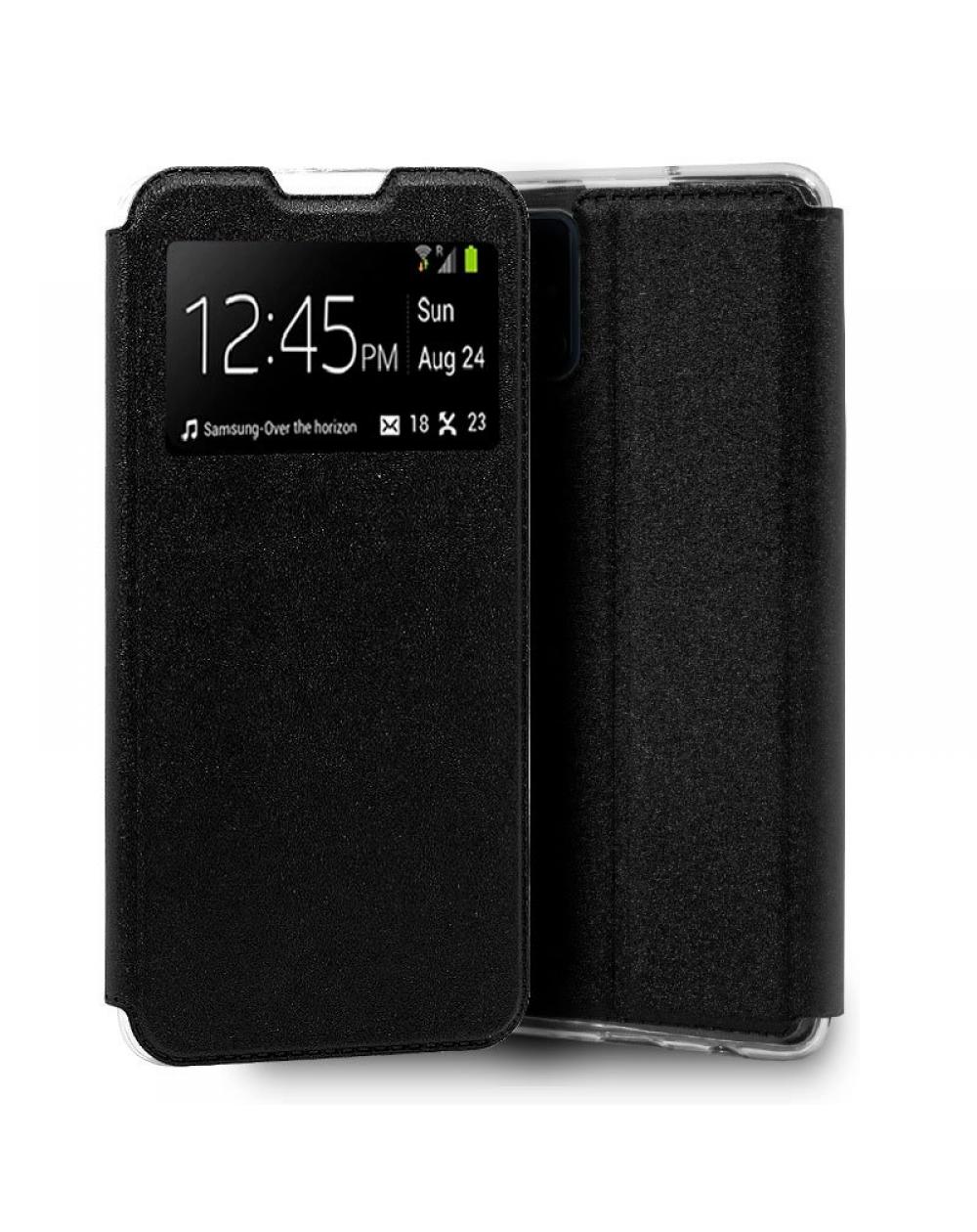 Funda COOL Flip Cover para Samsung A415 Galaxy A41 Liso Negro - Imagen 1