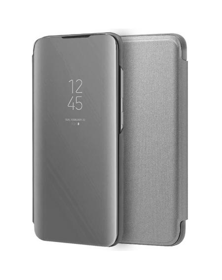 Funda COOL Flip Cover para Samsung A705 Galaxy A70 Clear View Plata - Imagen 1