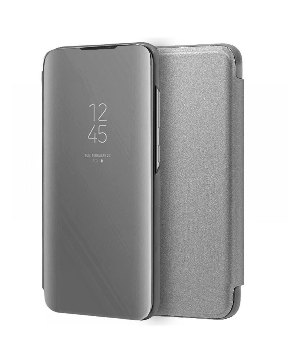 Funda COOL Flip Cover para Samsung A705 Galaxy A70 Clear View Plata - Imagen 1