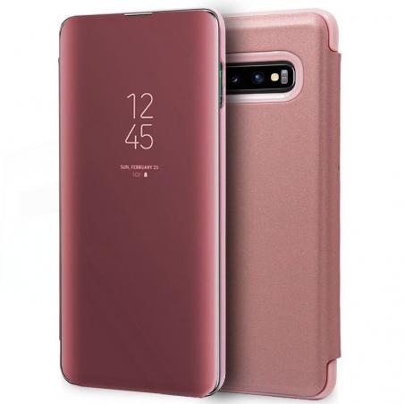 Funda COOL Flip Cover para Samsung G973 Galaxy S10 Clear View Rosa - Imagen 1