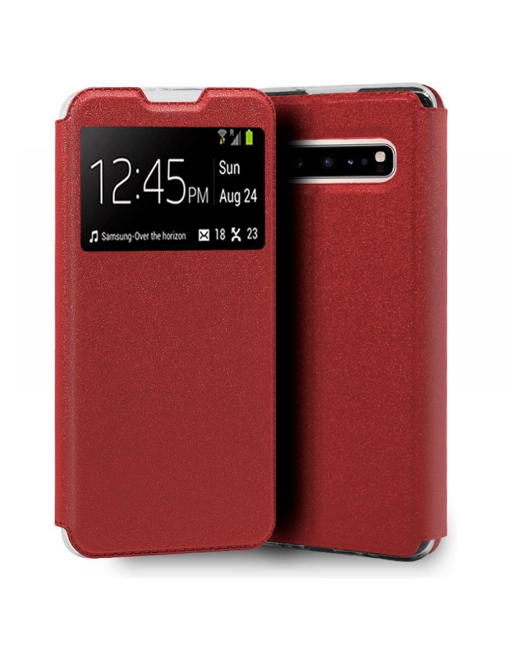 Funda COOL Flip Cover para Samsung G973 Galaxy S10 Liso Rojo - Imagen 1