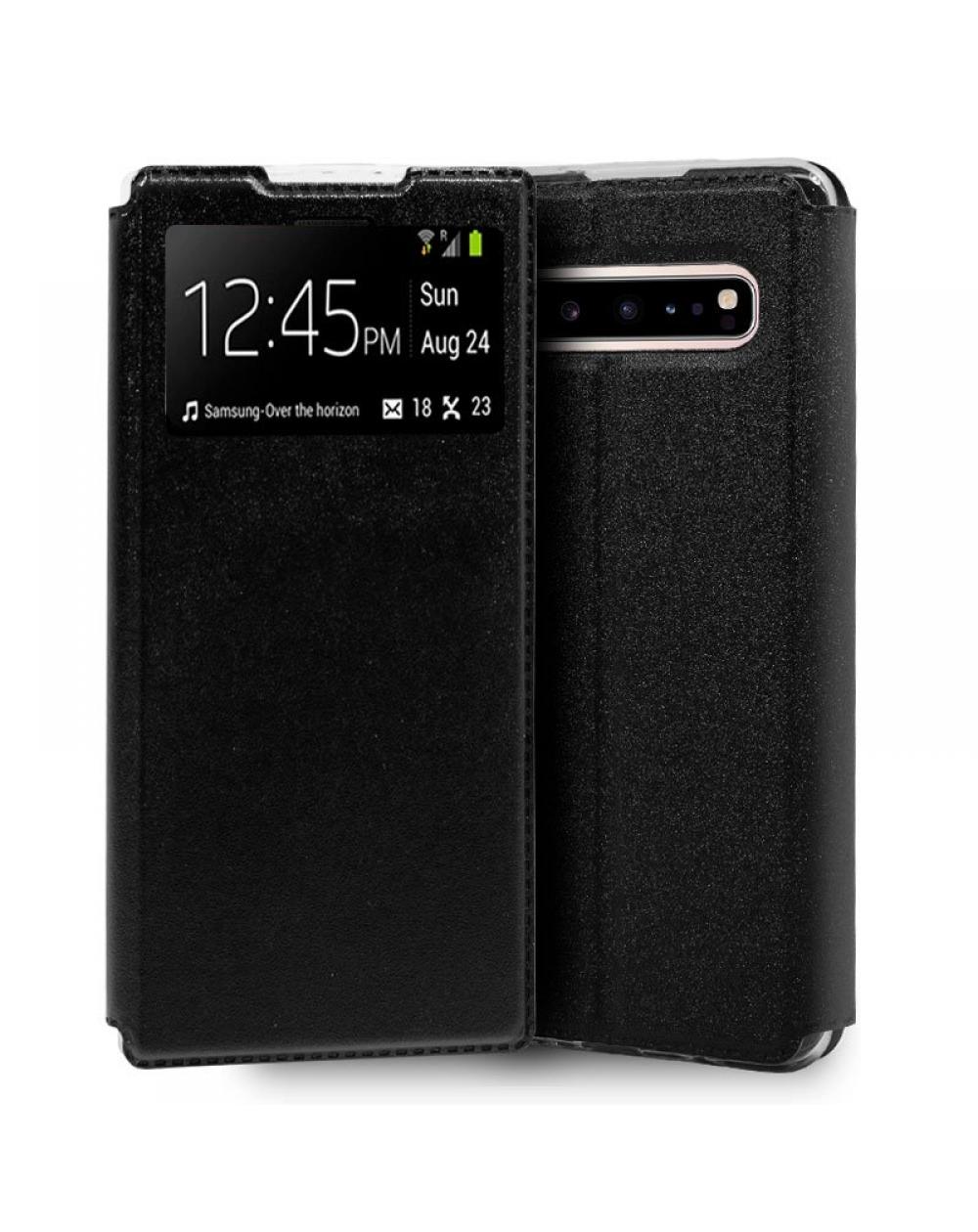 Funda COOL Flip Cover para Samsung G977 Galaxy S10 5G Liso Negro - Imagen 1