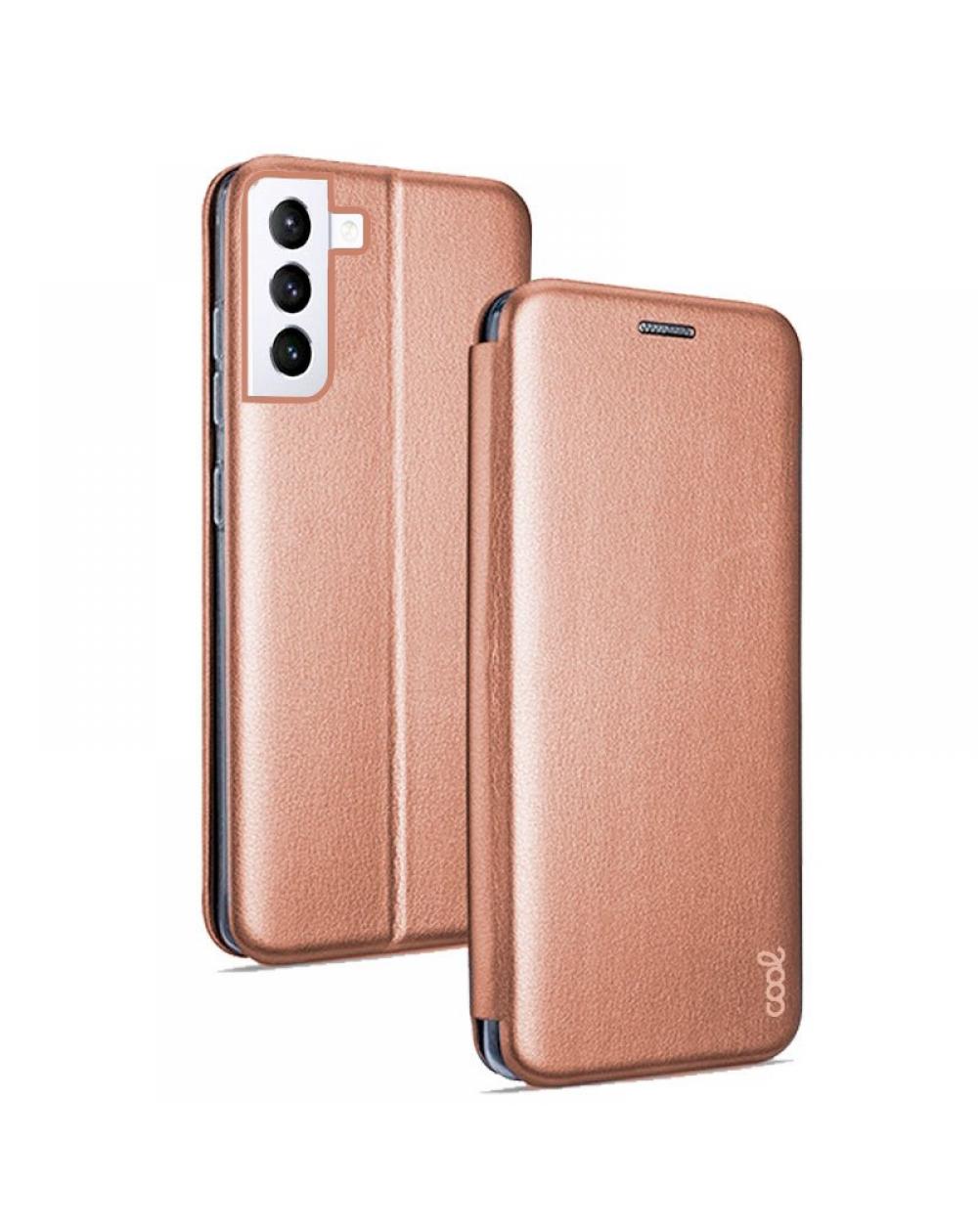 Funda COOL Flip Cover para Samsung G990 Galaxy S21 Elegance Rose Gold - Imagen 1