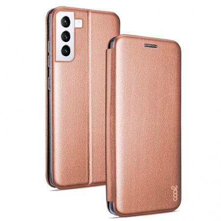 Funda COOL Flip Cover para Samsung G990 Galaxy S21 Elegance Rose Gold - Imagen 1