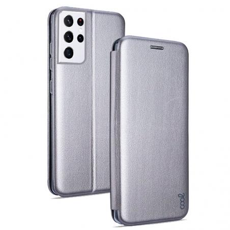 Funda COOL Flip Cover para Samsung G998 Galaxy S21 Ultra Elegance Plata - Imagen 1