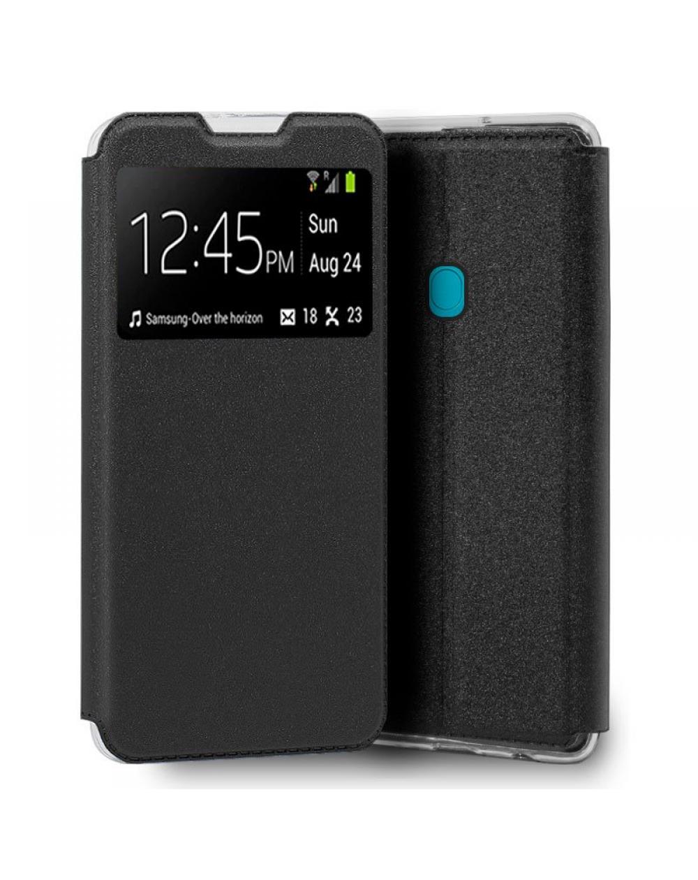 Funda COOL Flip Cover para Samsung M115 Galaxy M11 / A11 Liso Negro - Imagen 1