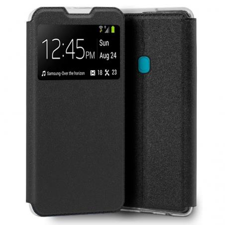 Funda COOL Flip Cover para Samsung M115 Galaxy M11 / A11 Liso Negro - Imagen 1