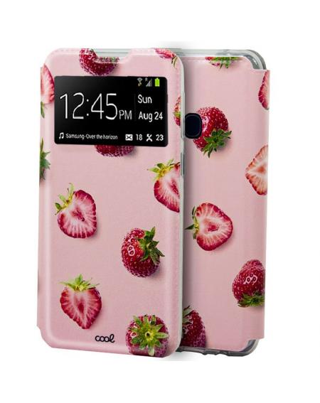 Funda COOL Flip Cover para Samsung M315 Galaxy M31 Dibujos Fresas - Imagen 1