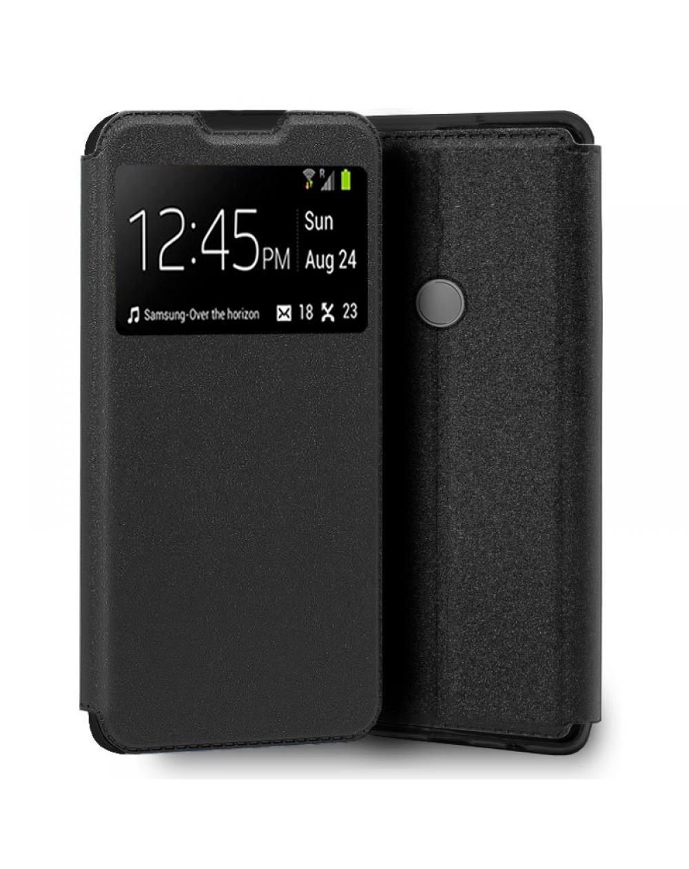 Funda COOL Flip Cover para TCL 20R 5G Liso Negro - Imagen 1