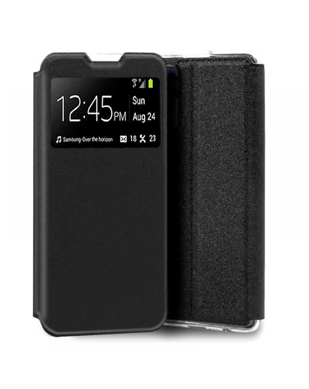 Funda COOL Flip Cover para TCL 30 Plus / 30 / 30 5G Liso Negro - Imagen 1