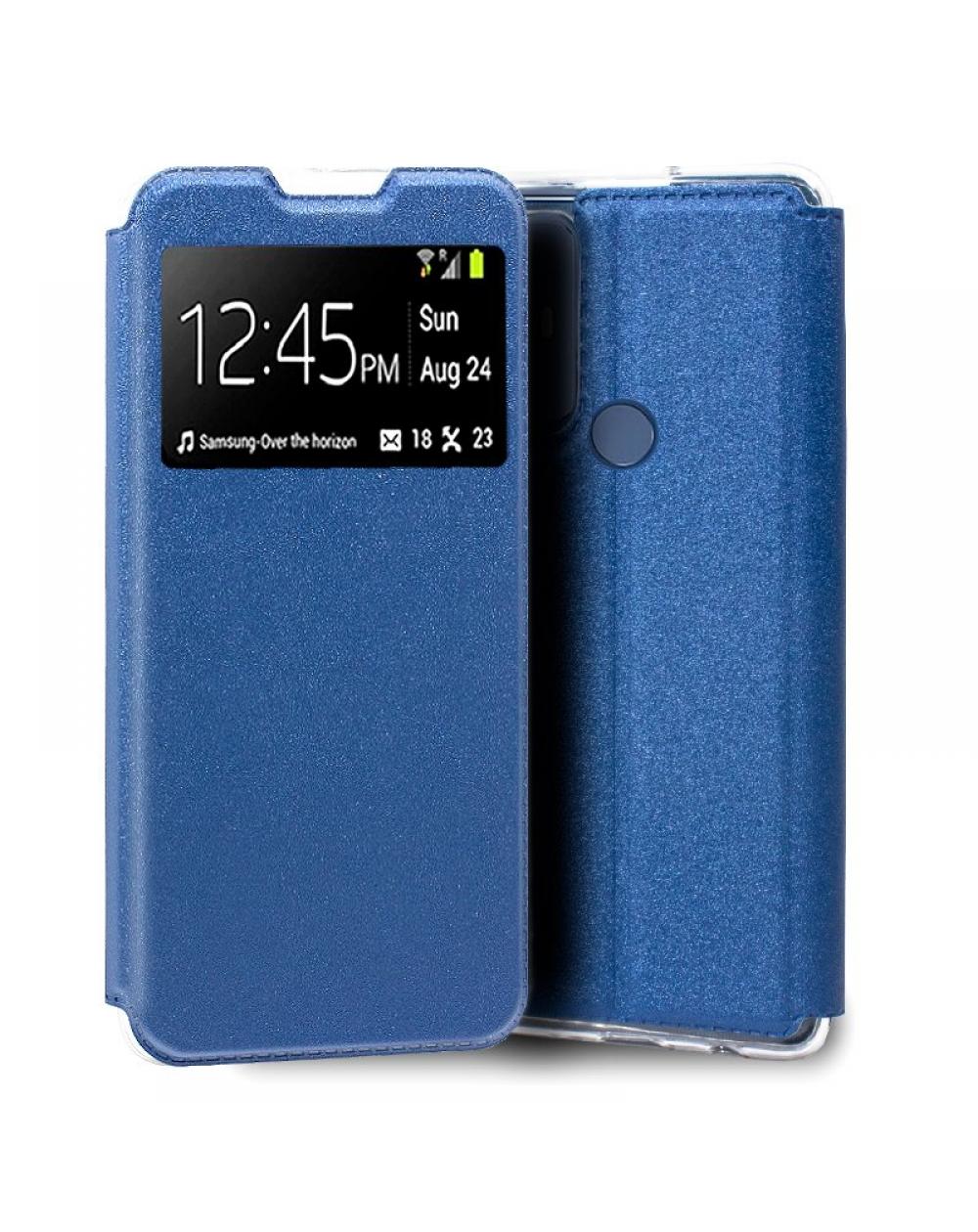 Funda COOL Flip Cover para TCL 30 SE / 30E / 305 / 306 Liso Azul - Imagen 1