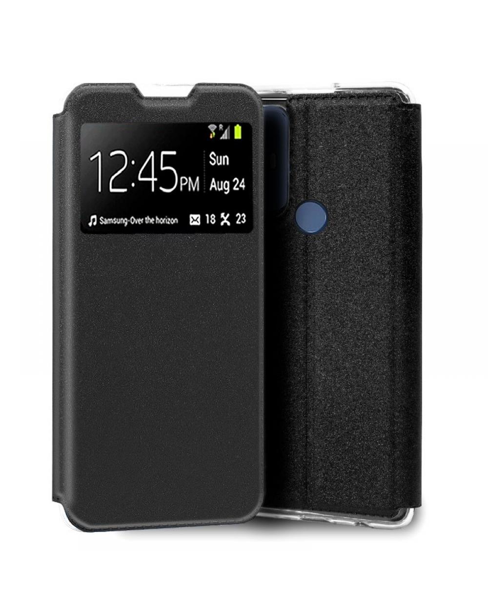 Funda COOL Flip Cover para TCL 30 SE / 30E / 305 / 306 Liso Negro - Imagen 1