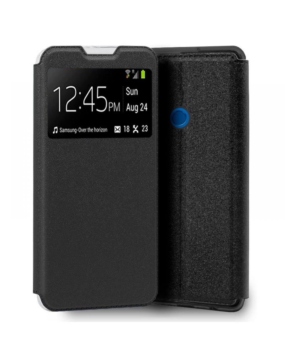 Funda COOL Flip Cover para Wiko View 5 / View 5 Plus Liso Negro - Imagen 1