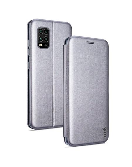 Funda COOL Flip Cover para Xiaomi Mi 10 Lite Elegance Plata - Imagen 1