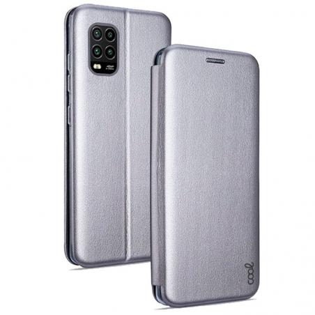 Funda COOL Flip Cover para Xiaomi Mi 10 Lite Elegance Plata - Imagen 1